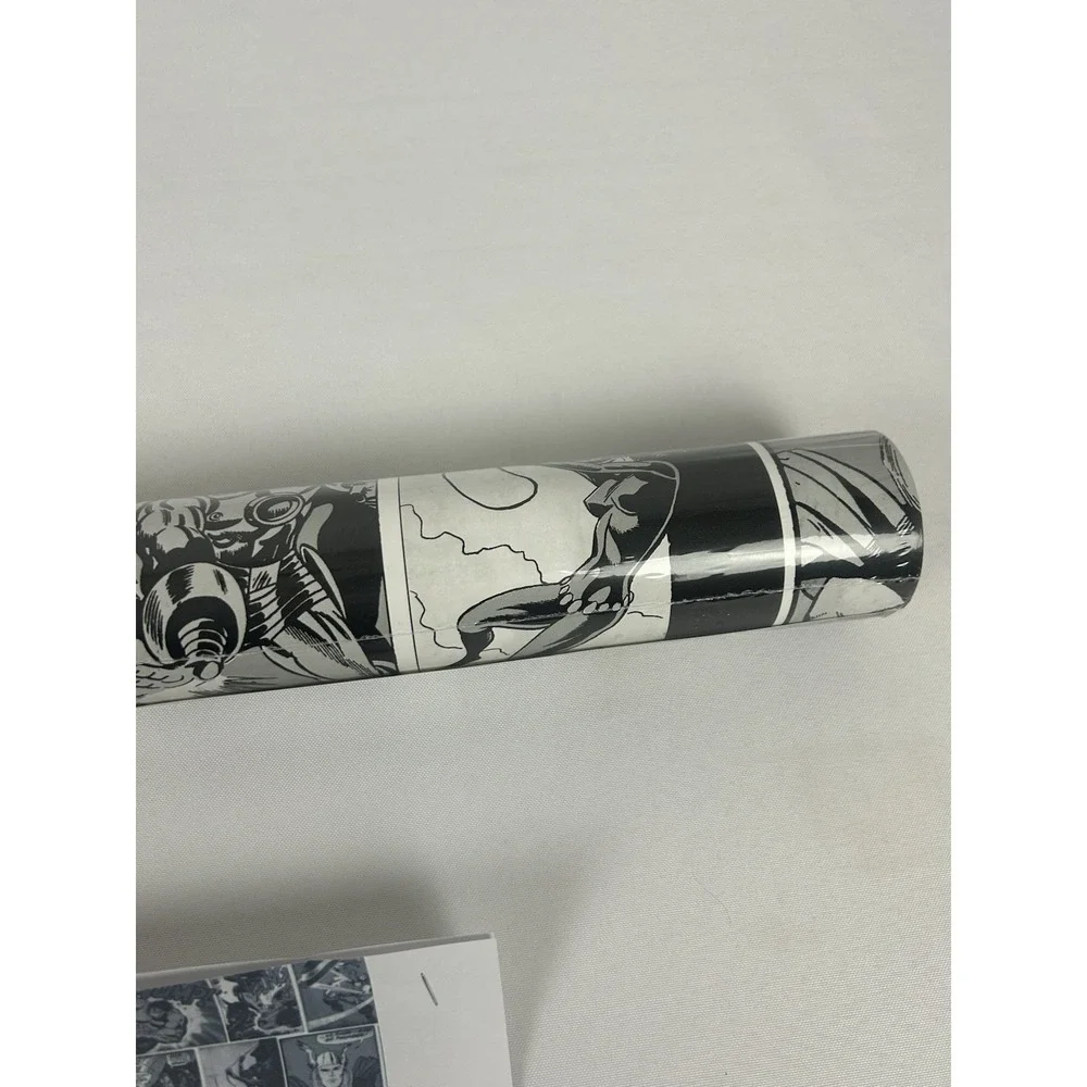 Marvel Action Heros Comic Strip Wallpaper 159502 Black and White 11Yds x 21